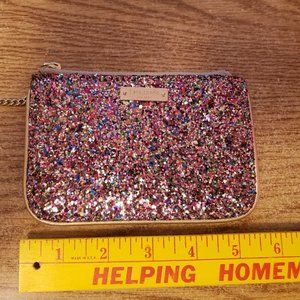 Kate Spade glitter coin purse.